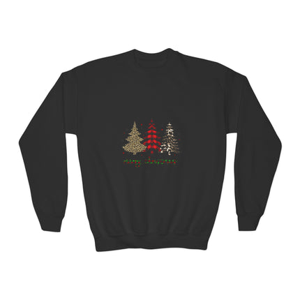 Christmas themed Youth Crewneck Sweatshirt