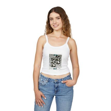 Typografie Themen Damen Spaghetti Strap Tank Top 