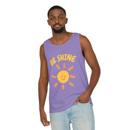 Be Shine Graphic design Unisex Garment-Dyed Tank Top