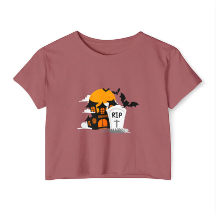 Halloween-Festival-Crop-Top für Damen