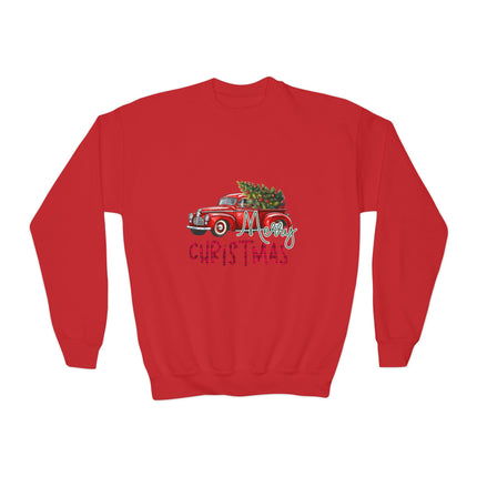 Christmas themed Youth Crewneck Sweatshirt