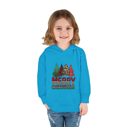 Christmas themed Toddler Pullover Fleece Hoodie