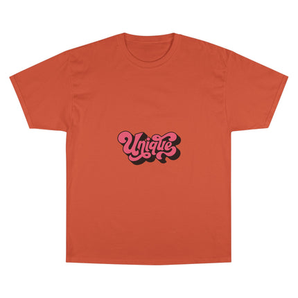 Champion-T-Shirt mit Typografie-Motiv
