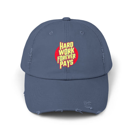 Unisex Distressed Cap mit Typografie-Motiven 
