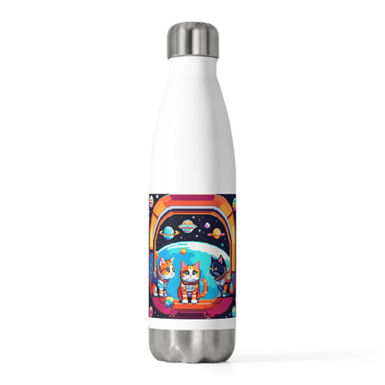 Cats in Space design themed 20oz Insulated Bottle