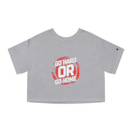 Typography themed Champion Women's Heritage Cropper T-Shirt