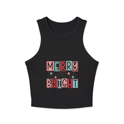 Weihnachtliches Damen Micro Rib Racer Tank Top