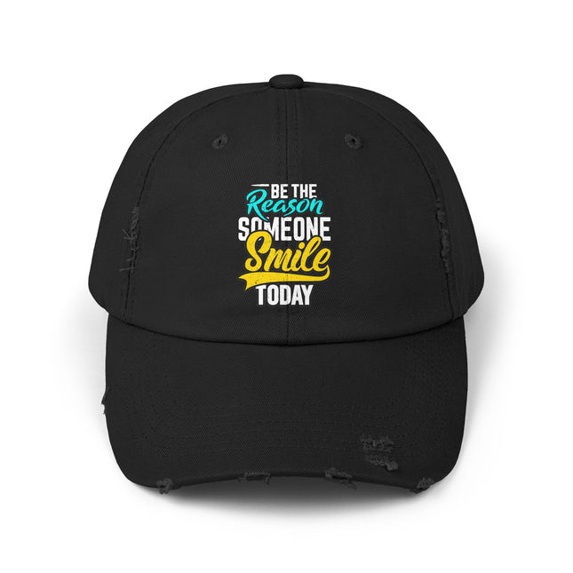 Unisex Distressed Cap mit Typografie-Motiven 