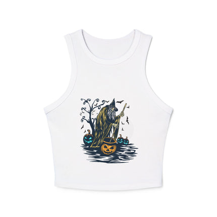 Halloween-Themen Damen Micro Rib Racer Tank Top
