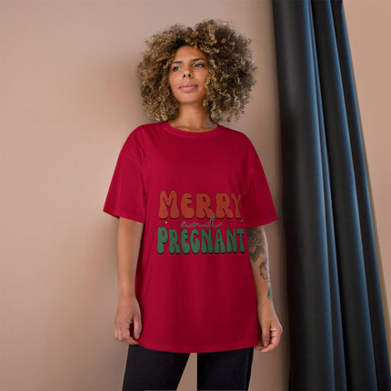 Champion-T-Shirt mit Weihnachtsmotiv