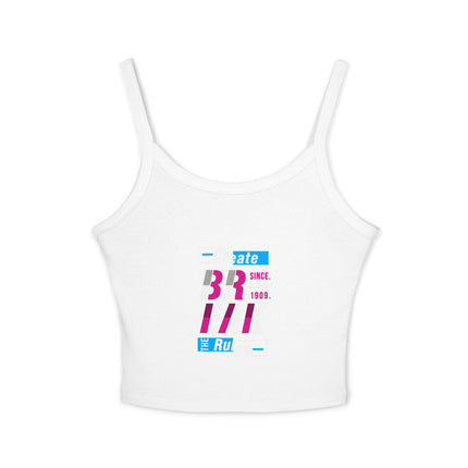 Typografie Themen Damen Spaghetti Strap Tank Top 