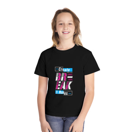 Typography themed Youth Midweight Tee