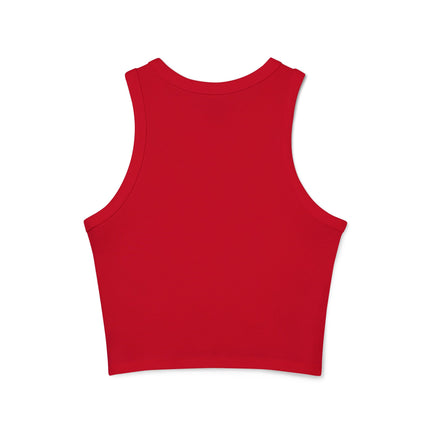 Too Early Chick Racer Tank Top — Cute Morning Graphic Crop Tank