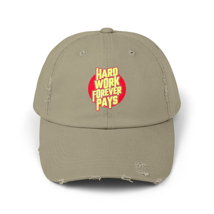 Unisex Distressed Cap mit Typografie-Motiven 
