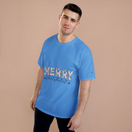 Champion-T-Shirt mit Weihnachtsmotiv
