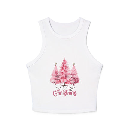Weihnachtliches Damen Micro Rib Racer Tank Top