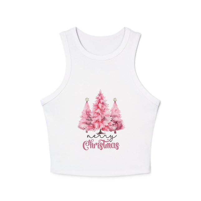 Weihnachtliches Damen Micro Rib Racer Tank Top