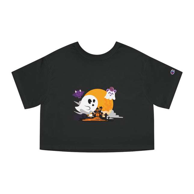 Champion Damen Heritage Cropper T-Shirt mit Halloween-Motiv