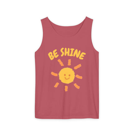 Be Shine Graphic design Unisex Garment-Dyed Tank Top