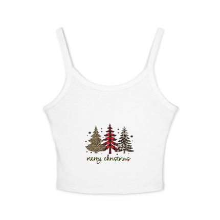Weihnachtsmotiv Damen Spaghettiträger Tank Top 