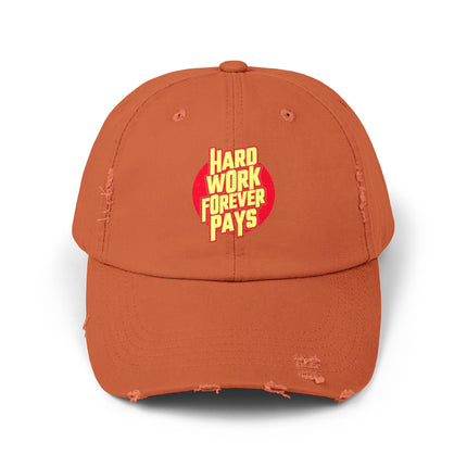 Unisex Distressed Cap mit Typografie-Motiven 