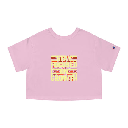 Typography themed Champion Women's Heritage Cropper T-Shirt