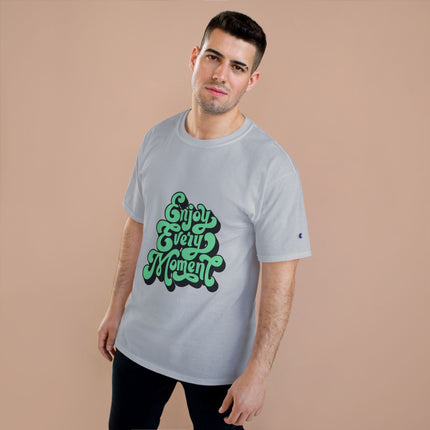 Champion-T-Shirt mit Typografie-Motiv