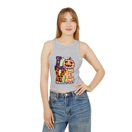 Halloween themed Women's Micro Rib Racer Tank Top