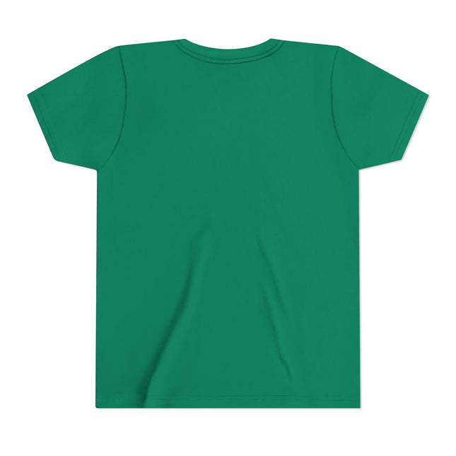 Kurzärmeliges Jugend-T-Shirt mit Typografie-Motiv