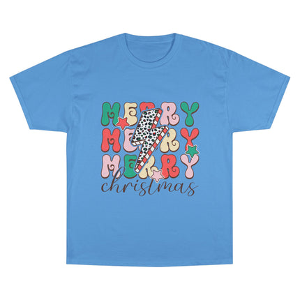 Champion-T-Shirt mit Weihnachtsmotiv