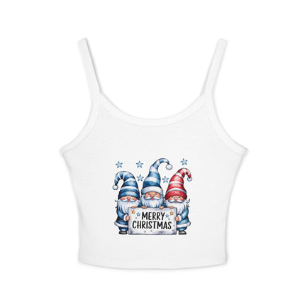 Weihnachtsmotiv Damen Spaghettiträger Tank Top 