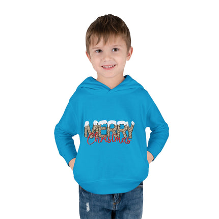 Christmas themed Toddler Pullover Fleece Hoodie