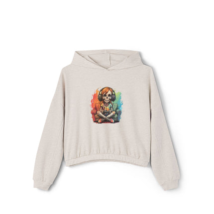 Halloween themed Women's Cinched Bottom Hoodie