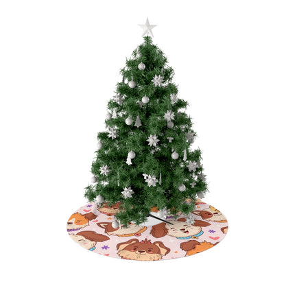 Cute Dog Pattern design themed Christmas Tree Skirts
