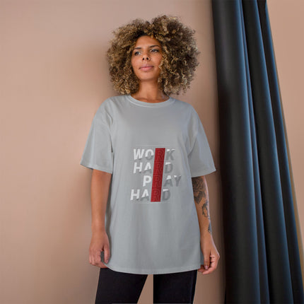 Champion-T-Shirt mit Typografie-Motiv