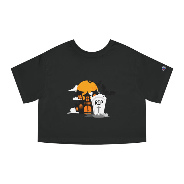 Champion Damen Heritage Cropper T-Shirt mit Halloween-Motiv