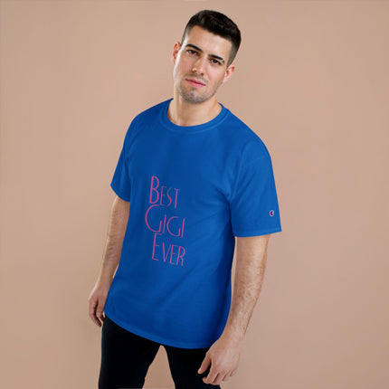 Champion-T-Shirt mit Typografie-Motiv