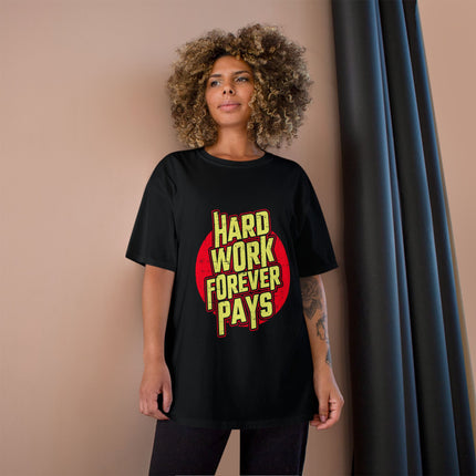 Champion-T-Shirt mit Typografie-Motiv