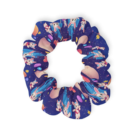 Adorable Bunnies in Space design themed Scrunchie