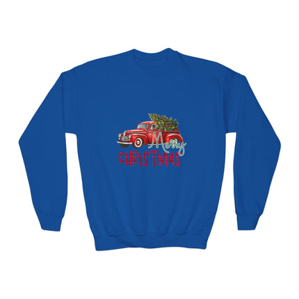 Christmas themed Youth Crewneck Sweatshirt