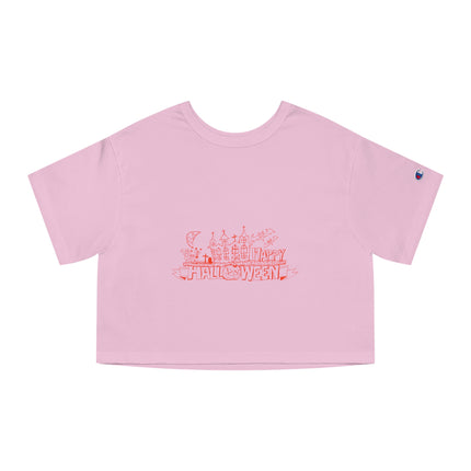 Champion Damen Heritage Cropper T-Shirt mit Halloween-Motiv