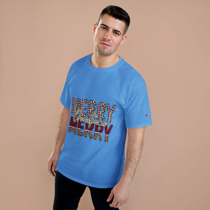 Champion-T-Shirt mit Weihnachtsmotiv