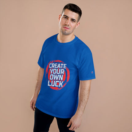 Champion-T-Shirt mit Typografie-Motiv