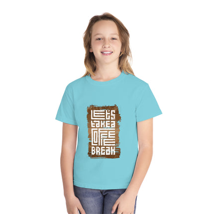 Typography themed Youth Midweight Tee