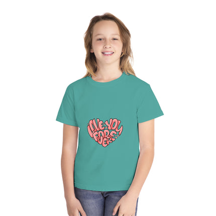 Typography themed Youth Midweight Tee