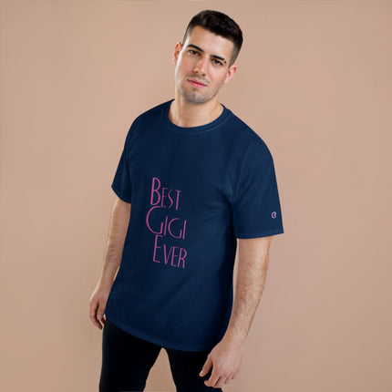 Champion-T-Shirt mit Typografie-Motiv