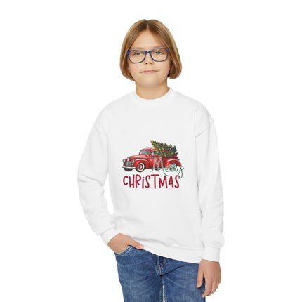 Christmas themed Youth Crewneck Sweatshirt