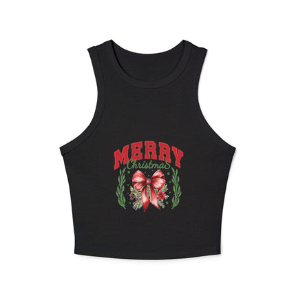 Weihnachtliches Damen Micro Rib Racer Tank Top