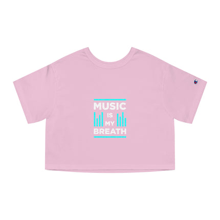 Typography themed Champion Women's Heritage Cropper T-Shirt