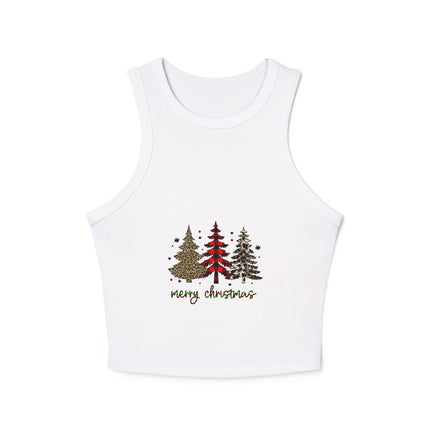 Weihnachtliches Damen Micro Rib Racer Tank Top